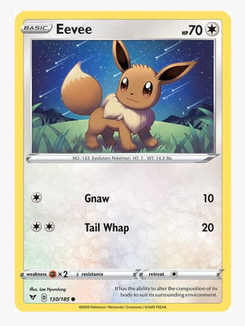 Eevee SWSH04: Vivid Voltage Pokemon Trading Card